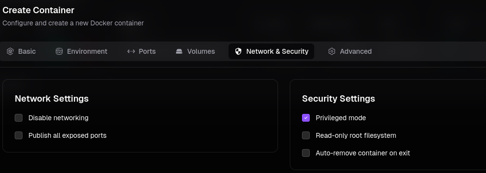 Modo privilegiado activado